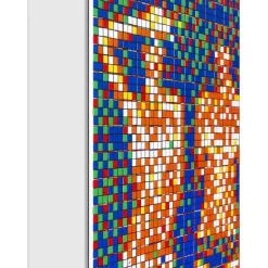 INVADER - Giclée sur Panneau "Rubik Country Life NVDR1-3" 100x100cm - 2023