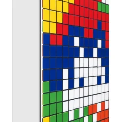 INVADER - Giclée sur Panneau "Rubik Camouflage NVDR1-2" 100x100cm - 2023