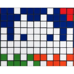 INVADER - Giclée sur Panneau "Rubik Camouflage NVDR1-2" 100x100cm - 2023