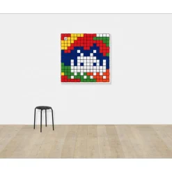 INVADER - Giclée sur Panneau "Rubik Camouflage NVDR1-2" 100x100cm - 2023