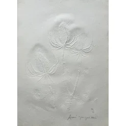 JACQUEMIN André - Empreinte originale "Chardons Lorrains " 50x34cm - 1979