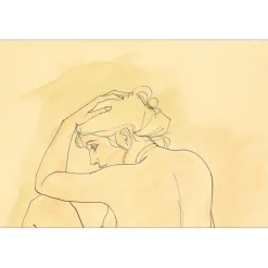 JOFFRIN Guily - Aquarelle "Femme" 53x36cm