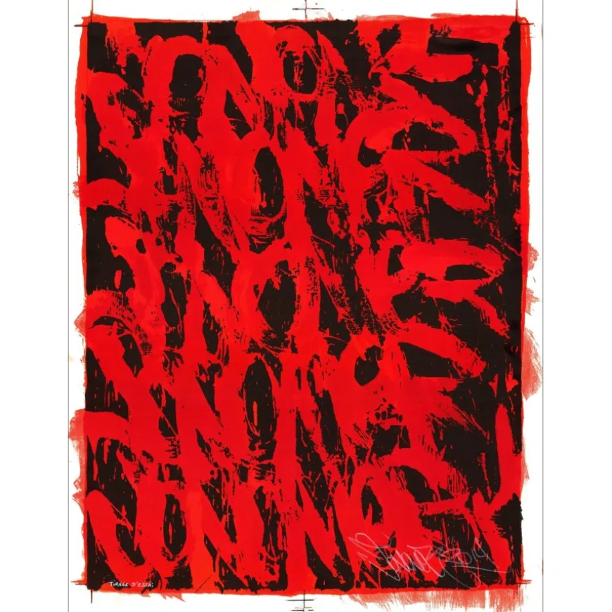 JONONE - Lithographie originale "Bretagne" 76x56cm - 2014 - Rare exemplaire HC avec marges ! - Signée à la main par l'artiste