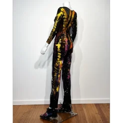 JONONE - Peinture à l'acrylique sur vêtements "A Wild Time" 160x50x40cm - 2017