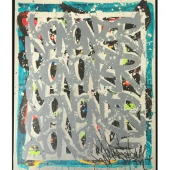 JONONE - Sérigraphie sur aluminium "Birth of the wind" 26x21cm - 2018