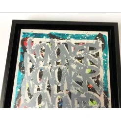 JONONE - Sérigraphie sur aluminium "Birth of the wind" 26x21cm - 2018