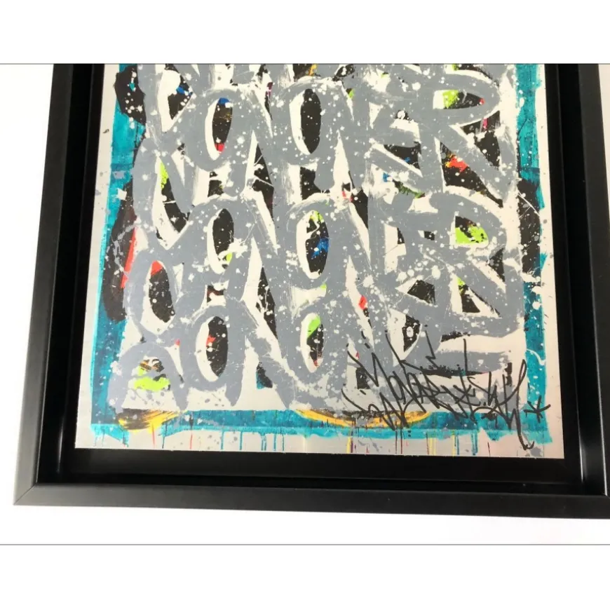 JONONE - Sérigraphie sur aluminium "Birth of the wind" 26x21cm - 2018