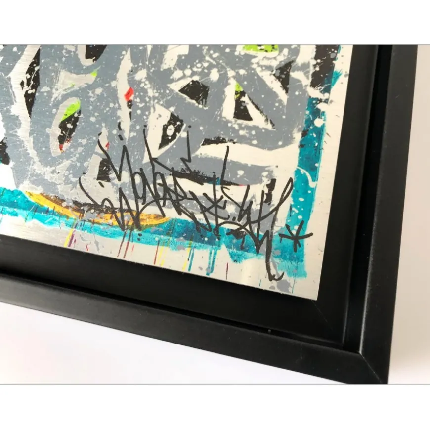 JONONE - Sérigraphie sur aluminium "Birth of the wind" 26x21cm - 2018