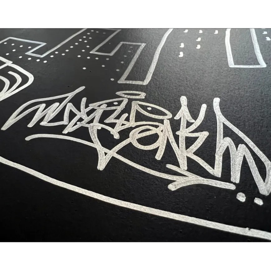 KAY ONE - Acrylique sur papier "breaking-boy, B-BOY 08" 65x50cm - 2022