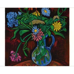 KISCHKA Isis - Lithographie originale "Exposition, Manoir du Mad" 75x50cm - 1973
