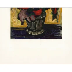 KISCHKA Isis - Lithographie "Bouquet" - 45x32cm - 1958