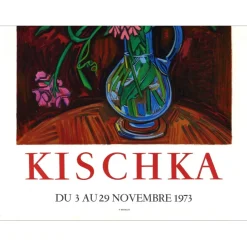 KISCHKA Isis - Lithographie originale "Exposition, Manoir du Mad" 75x50cm - 1973