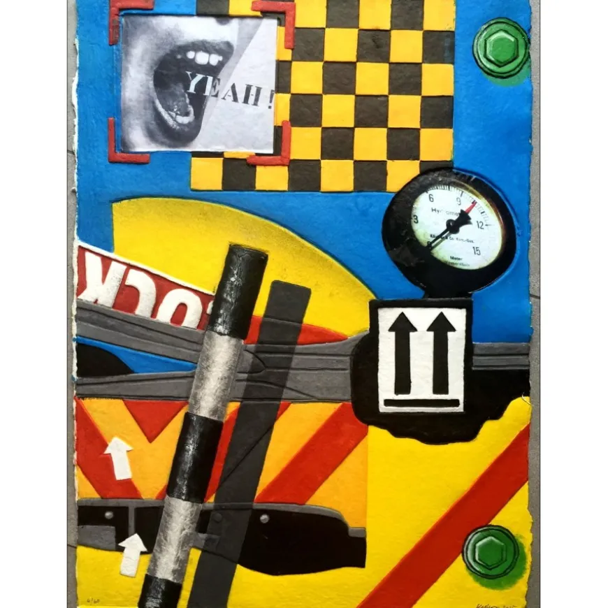 KLASEN Peter - Aquagravure originale "YEAH" 2015 - 76x53cm