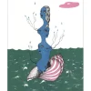 LABISSE Félix - Lithographie originale "Histoire Naturelle, L'Arthémise" 56x45cm - 1974