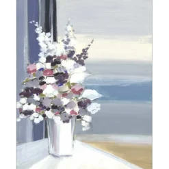 LANGLOIS Pierre-Gérard - Dessin original à la gouache "Bouquet sur l'horizon" 65x50cm