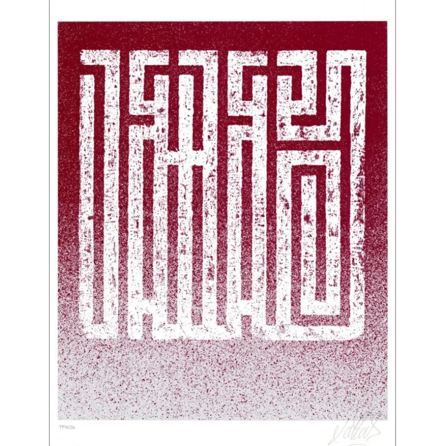 L'ATLAS - Sérigraphie originale "Days Dreaming" 76x56cm - 2021