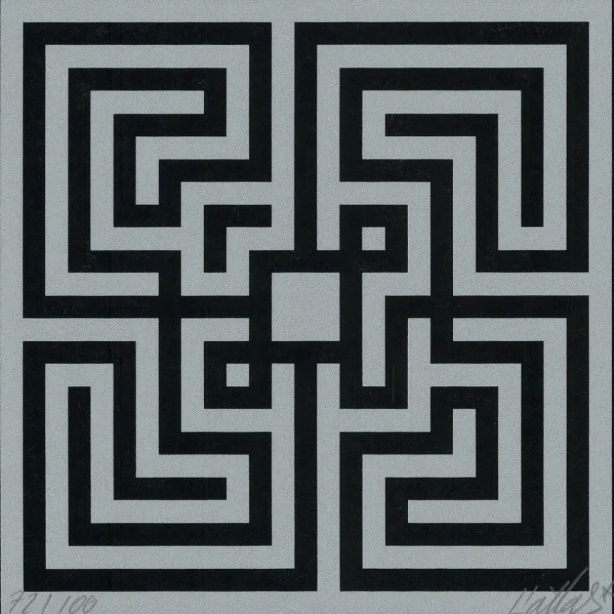 L'ATLAS - Sérigraphie originale "Enter the maze" 25x25cm - 2019