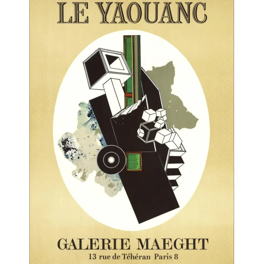 LE YAOUANC Alain - Lithographie "Exposition Galerie Maeght, Paris" 65x48cm