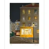 LECOINDRE Jean Luc - Lithographie originale "La Boulangerie" 54x41cm