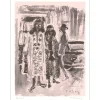 LELONG Pierre - Lithographie originale "Carnaby Street, Londres" 32x25cm - 1971