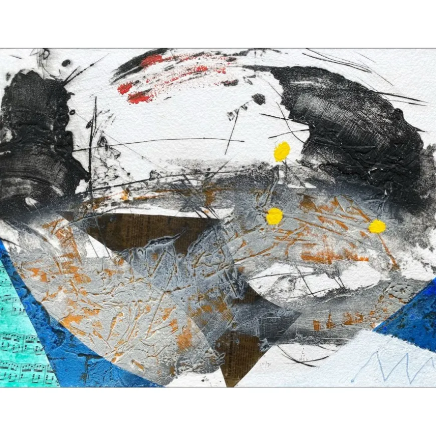 LIONEL - Gravure originale au Carborundum "Musique" 49x66cm