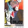 LORJOU Bernard - Lithographie "Exposition, Galerie Pédridès, Paris" 78x53cm - 1970