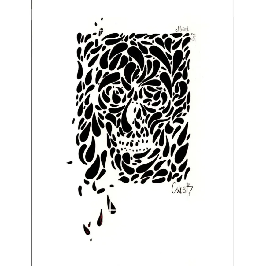 MABILLON Christophe - Dessin original "Mind" 70x50cm - 2015