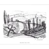 MADELIN Hélène - Lithographie signée au crayon "Chemin en Corrèze" 27x21cm - 1961