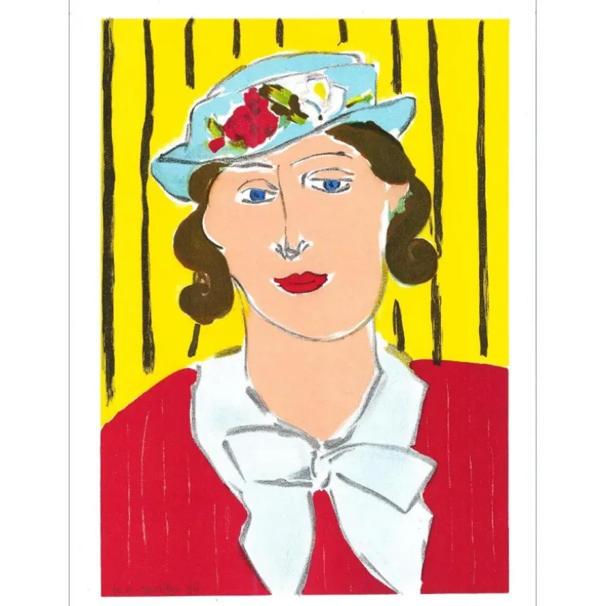 MATISSE Henri - Lithographie "Femme au chapeau" 35x26cm - 1939 - Certificat d'authenticité inclus