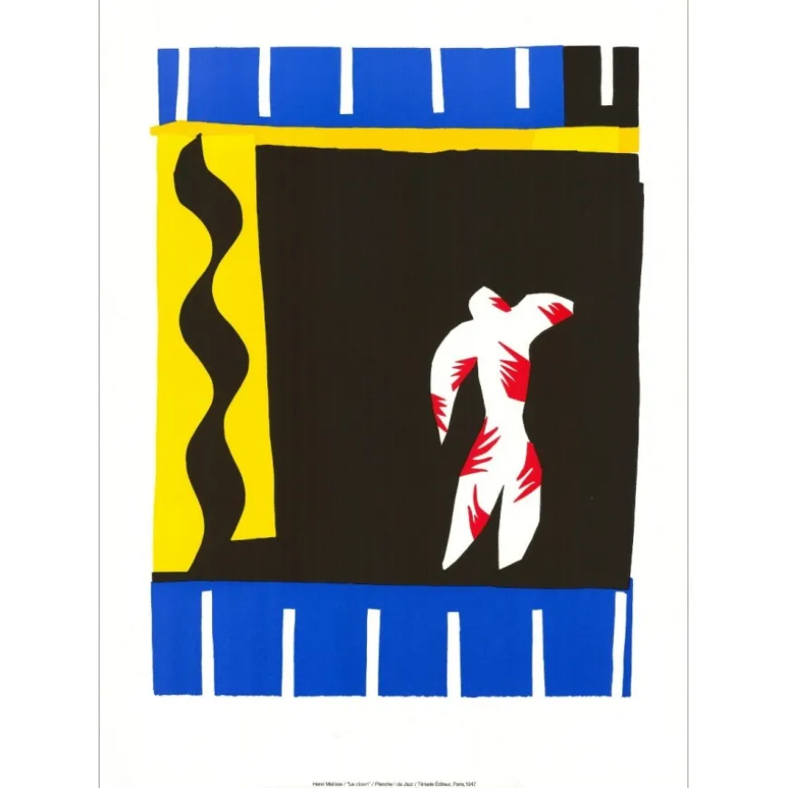 MATISSE Henri - Lithographie "Le clown" 70x50cm - 1947