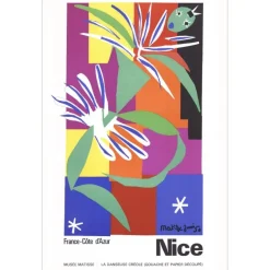 MATISSE Henri - Lithographie "Exposition, Musée Matisse, Nice" 102x67cm - 1965