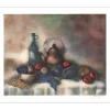 MAUGERI Alferio - Lithographie originale "Nature morte au raisin" 50x65cm