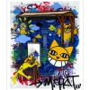M.CHAT (Thoma Vuille) - Sérigraphie "Retour de Seoul" 99x80cm, rehaussée !