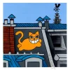 M.CHAT (Thoma Vuille) - Sérigraphie "Paris, l'île de la cité" 25x25cm - 2022