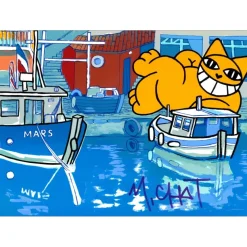 M.CHAT (Thoma Vuille) - Sérigraphie "Marseille" 76x56cm - 2024
