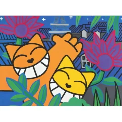 M.CHAT (Thoma Vuille) - Sérigraphie originale "Rousseau by night" 70x50cm - 2021