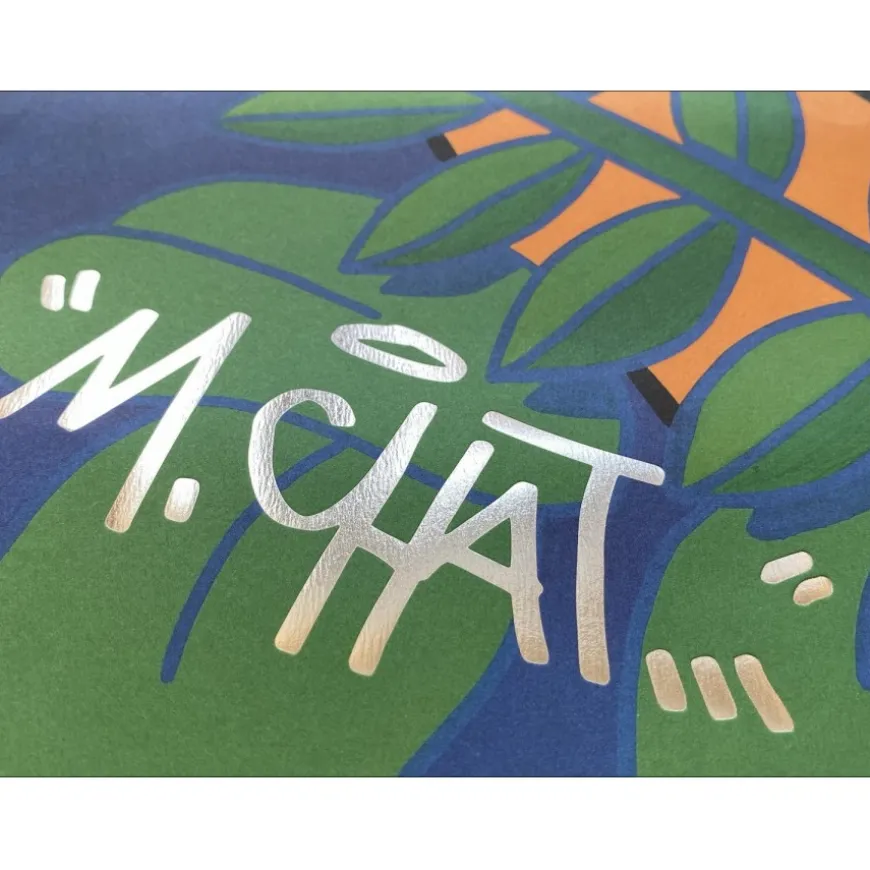 M.CHAT (Thoma Vuille) - Sérigraphie originale "Rousseau by night" 70x50cm - 2021