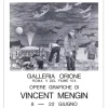 MENGIN Vincent - Lithographie "Exposition Galerie Ars Magna, Paris" 65x56cm - 1970