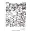 MENTOR Blasco - Lithographie signée au crayon "La route 554 Toulon/Brignoles" 27x21cm - 1961