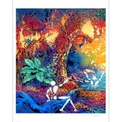 MESNAGER Jérôme - Lithographie "Composition" 70x50cm - 2023