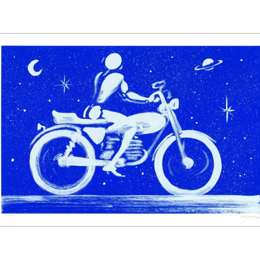 MESNAGER Jérôme - Lithographie "Je ne connais plus personne" 50x70cm - 2024