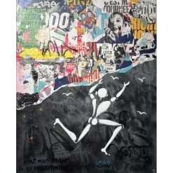 MESNAGER Jérôme - Peinture "L'homme blanc x Amour Toujours" 116x89cm - 2024