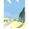 MÜHL Roger - Lithographie originale "Route en Provence" 75x56cm