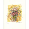 MICHEL-HENRY - Lithographie "Bouquet de fleurs" 38x28cm