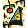 MIRO Joan - Bois gravé original "Composition BG03" 32x25cm - 1989