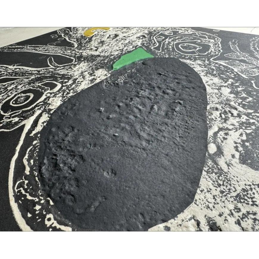 MIRO Joan - Gravure originale au carborundum "Espriu III" 89x70cm - 1975
