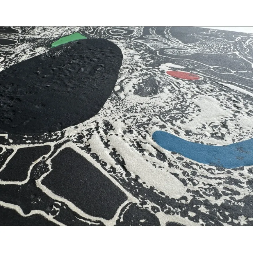 MIRO Joan - Gravure originale au carborundum "Espriu III" 89x70cm - 1975