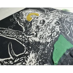 MIRO Joan - Gravure originale au carborundum "Espriu III" 89x70cm - 1975