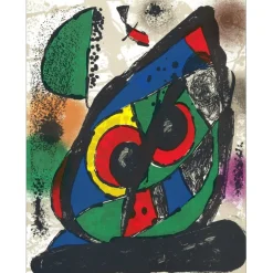 MIRO Joan - Lithographie originale "Composition I" 32x24cm - 1981