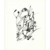 MORETTI Raymond - Dessin original à l'encre "Composition GD06" 65x50cm